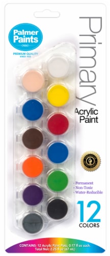 Palmer Paints Primary Acrylic Paints Perspective: front