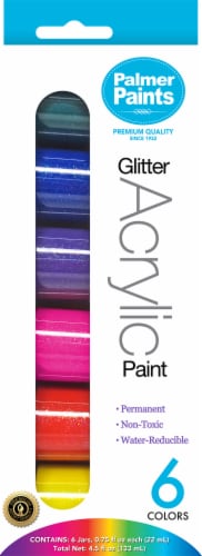 CRA-Z-ART Palmer Paints Glitter Acrylic Paint Set Perspective: front