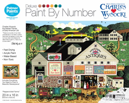 CRA-Z-ART Charles Wysocki Peppercricket Farms Paint by Numbers Perspective: front