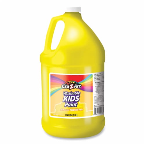 Washable Paint, Yellow, 1 gal Bottle