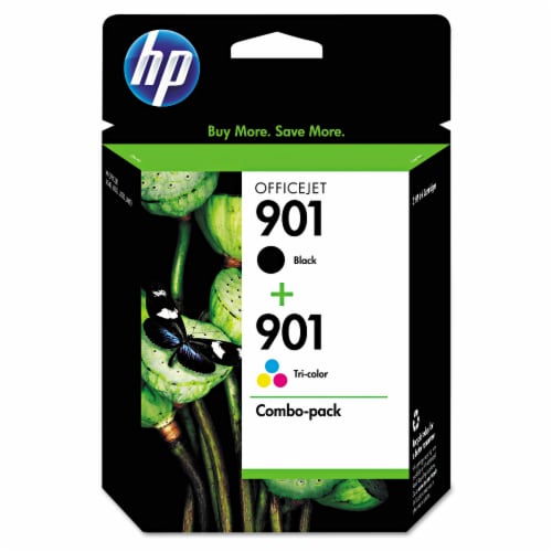 HP 901 Combo Ink Cartridges - Black/Tri-Color Perspective: front