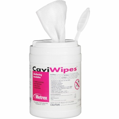 Caviwipes Canister - 160 / Canister - 1 Each - Disinfectant, Bleach-free, Fragrance-free Caviwipes Canister - 160 / Canister - 1 Each - Disinfectant, Bleach-free, Fragrance-free