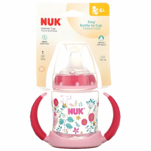 Nuk Learner Cup Baby Bottle Pink 5 oz Gerbes Super Markets