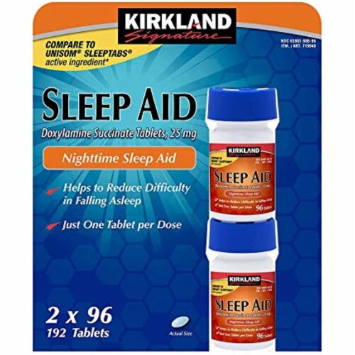 Kirkland Sleep Aid Doxylamine Succinate 25 mg 192 Tablets, 1 Kirkland Sleep Aid Doxylamine Succinate 25 mg 192 Tablets, 1