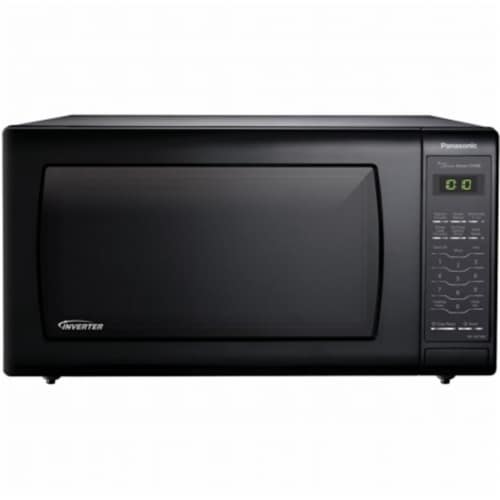Panasonic NN-SN736B Door 5 Button Panel & Body 1250 Watt, Black - 1.6 cu ft. Perspective: front