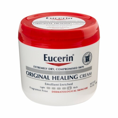 Eucerin Original Unscented Hand and Body Moisturizer Cream 16 oz. Jar 72140000021 1 Ct Perspective: front