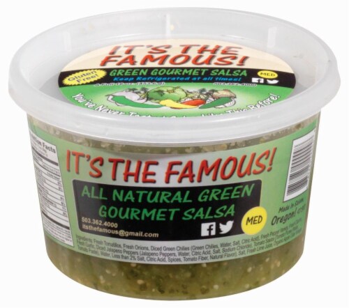 It's The Famous! Medium Salsa 16 Oz Perspective: front