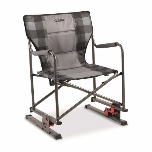 Guide Gear Oversized Bounce Folding Directors Camp Chair Gray and