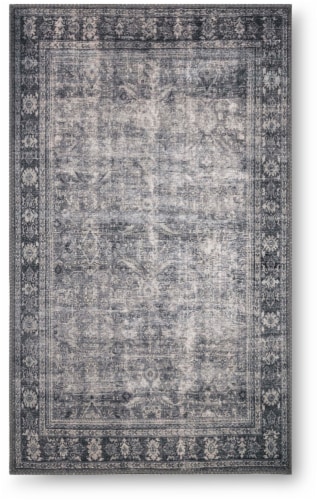 Loloi Ankara Area Rug - Dark Gray Perspective: front