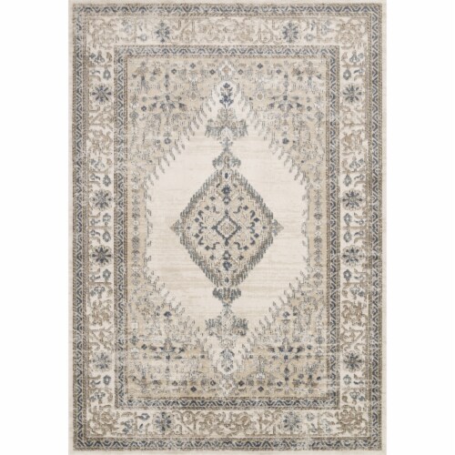 Teagan , Oatmeal / Ivory - 1'-6  x 1'-6  Square Perspective: front