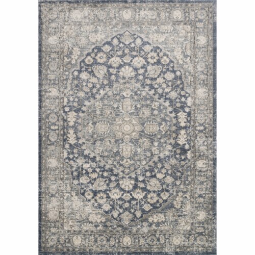 Teagan , Denim / Mist - 1'-6  x 1'-6  Square Perspective: front