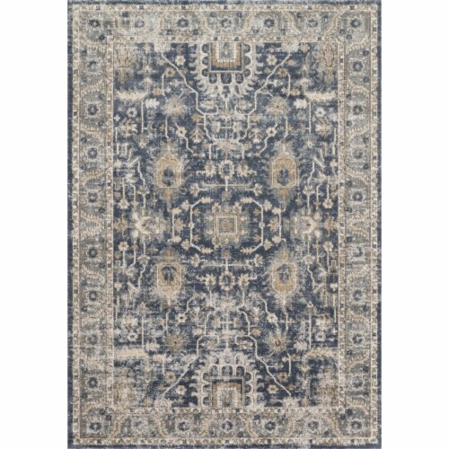 Teagan , Denim / Pebble - 3'-4  x 5'-7 Perspective: front