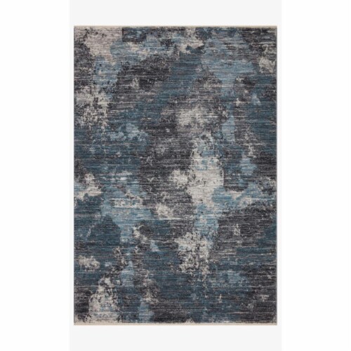 Loloi Rugs SAMRSAM-05DVSC7AA0 7 ft. 10 in. x 10 ft. Samra Dove & Sky Transitional Power Loome Perspective: front
