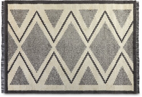 Loloi Over Sized Beige and Gray Area Rug Perspective: front