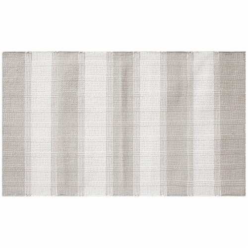 Loloi Flint/Grey Roman Stripe Rug - 2.3x3.9 Perspective: front