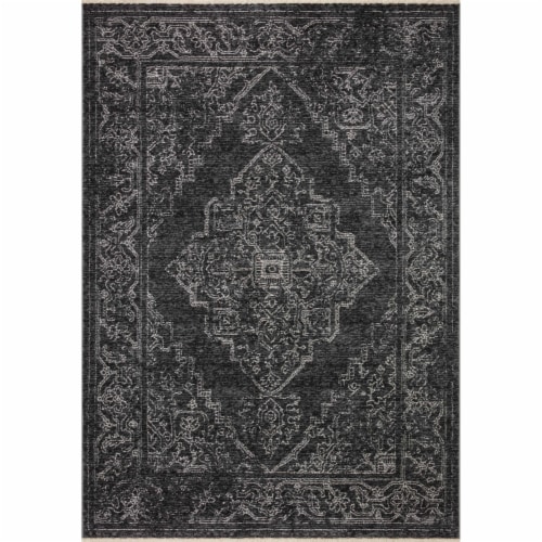 Van-03 Charcoal, Dove 2'-7  X 12'-0  Size Rug Perspective: front