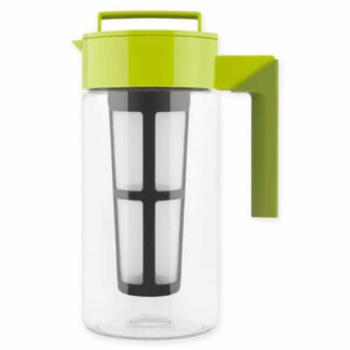 Takeya Flash Chill Iced Tea Maker with Airtight Lid, 2qt, Avocado 