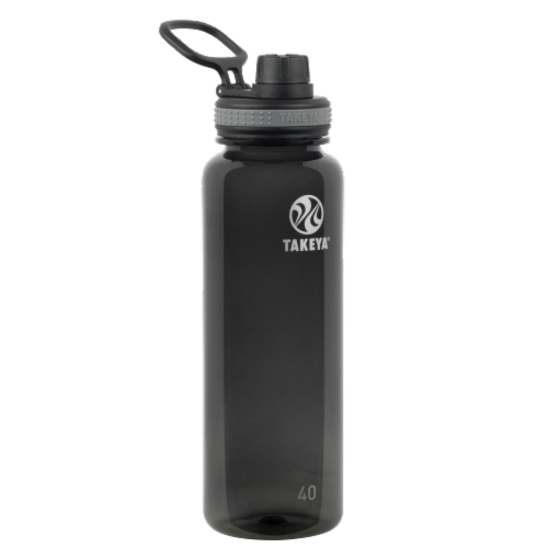 Takeya Tritan Water Bottle - Black Perspective: front