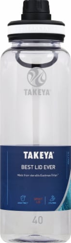Takeya Tritan Spout Lid Water Bottle - Clear Perspective: front