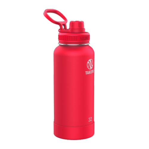 Takeya Actives Insulated Water Bottle - Watermelon Perspective: front