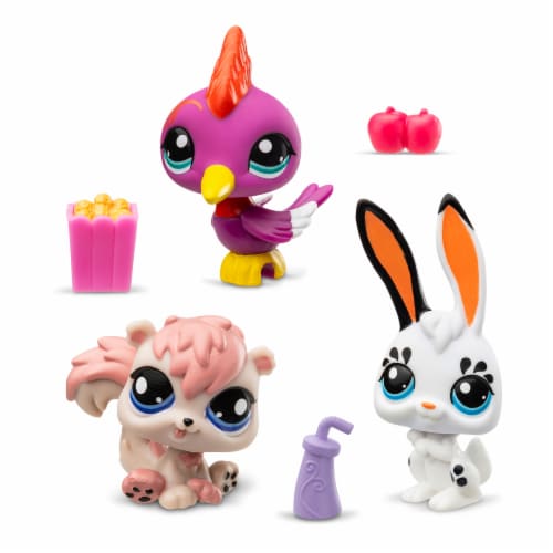 Littlest Pet Shop City Park Trio Playset Perspective: front