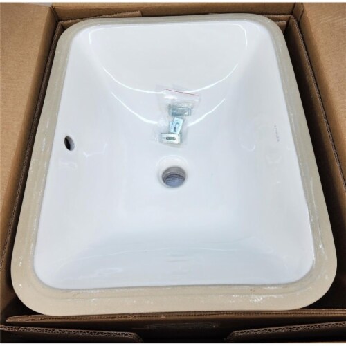 KOHLER Caxton Rectangle Undermount Bathroom Sink in White