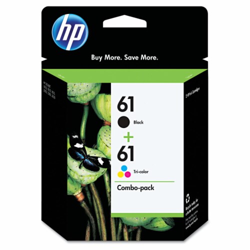 HP 61 Original Ink Cartridges - Black/Tri-Color Perspective: front
