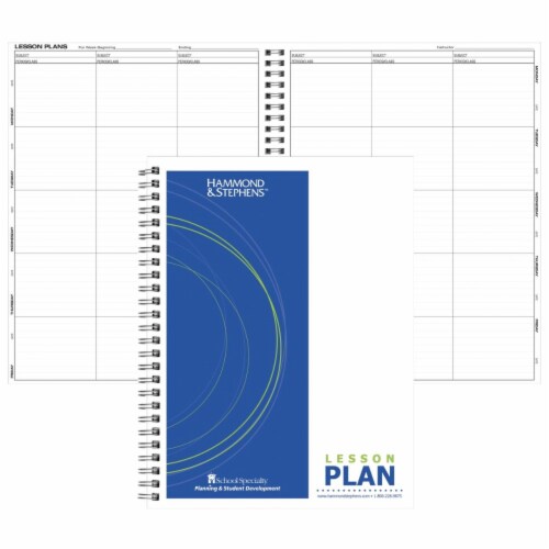 Hammond stephens 1473706 8 5 x 11 in 6 subject lesson plan book 40 week 1 harris teeter