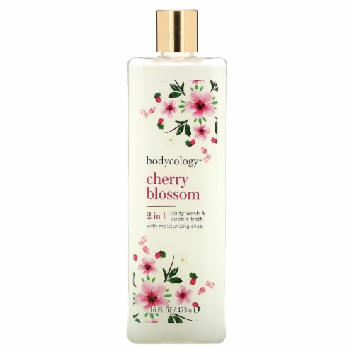 Bodycology® Cherry Blossom 2 in 1 Body Wash & Bubble Bath Perspective: front