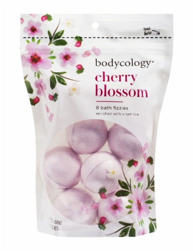 Bodycology® Cherry Blossom Bath Fizzies Pack Perspective: front