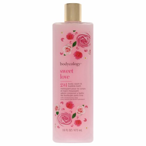 Sweet Love 2 in 1 Body Wash and Bubble Bath by Bodycology for Women - 16 oz Body Perspective: front