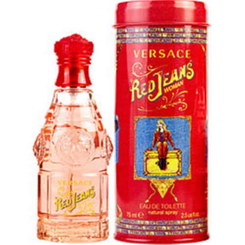 Gianni Versace 124832 2.5 oz Womens Red Jeans Eau De Toilette Spray Perspective: front