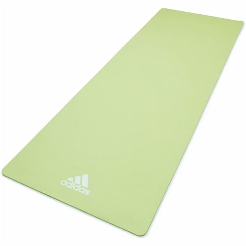 Adidas Universal Exercise Slip Resistant Fitness Yoga Mat, 8mm, Aero Green,  1 Piece - QFC