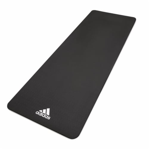 Adidas Universal Exercise Slip Resistant Fitness Yoga Mat 8mm Thick Black 1 Piece Fry s Food Stores
