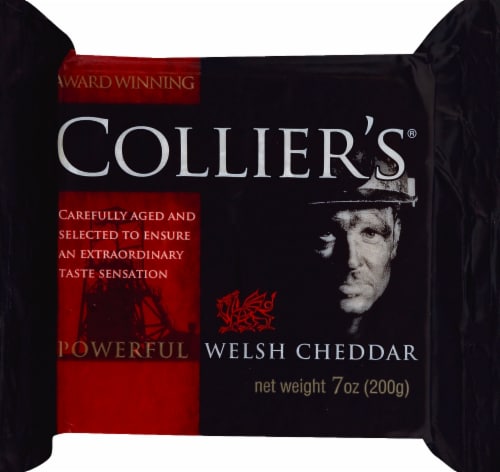 Collier's Powerful Welsh Cheddar Perspective: front