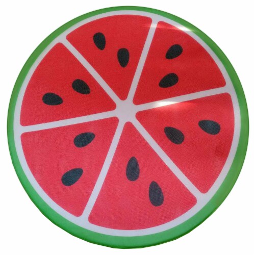 COMFY FLOATS Mesh Self-Expanding Memory Foam Roll Up Float Lounger, Watermelon Perspective: front