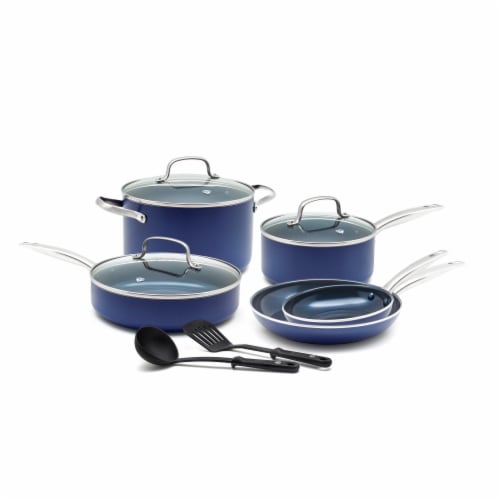 The Pioneer Woman Brilliant Blooms 38-Piece Cookware Set, Teal - Helia Beer  Co