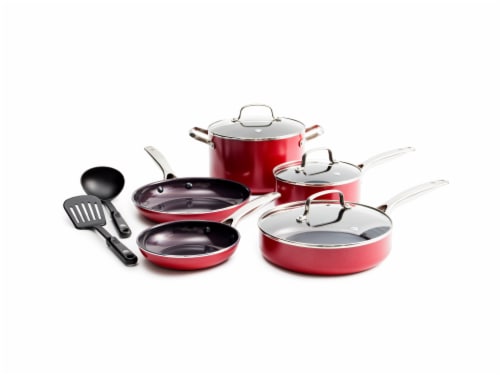 Blue Diamond 10pc Cookware Set Blue