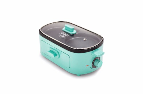 GreenLife Turquoise Breakfast Maker Perspective: front