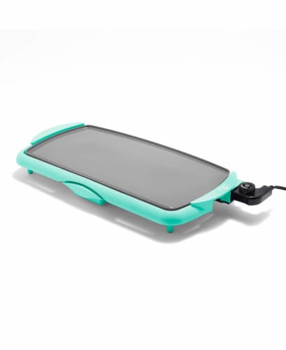 GreenLife™ XL Griddle - Turquoise Perspective: front