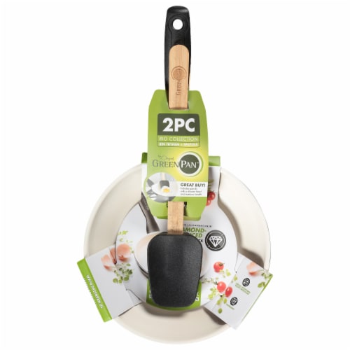 GreenPan Rio Frying Pan™ Healthy Ceramic Non Stick With Spatula - Black Perspective: front