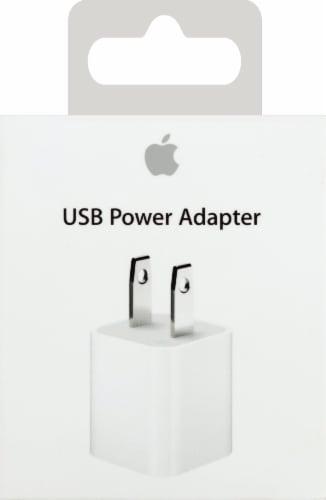 Apple 5-Watt USB Power Adapter - White Perspective: front