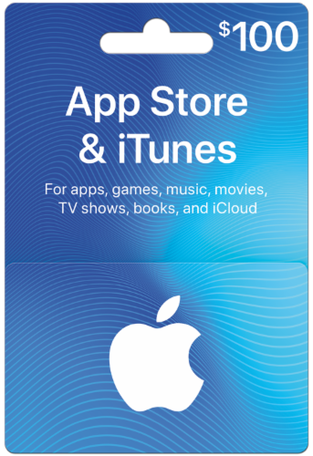 App Store & iTunes $100 Card Perspective: front