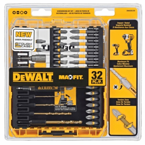 DeWalt MAXFIT 8.75 in. L Screwdriving Bit Set S2 Tool Steel 32 pc. - Total  Qty: 1; Each Pack, Count of: 1 - City Market