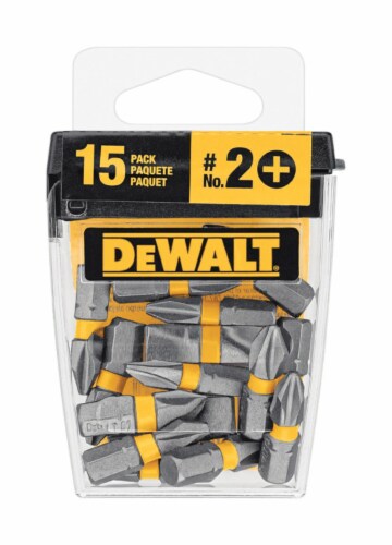 DeWalt MAXFIT Phillips #2 x 1 in. L Insert Bit S2 Tool Steel 15 pc. - Total  Qty: 4; Each Pack, Case of: 4 - Fry's Food Stores