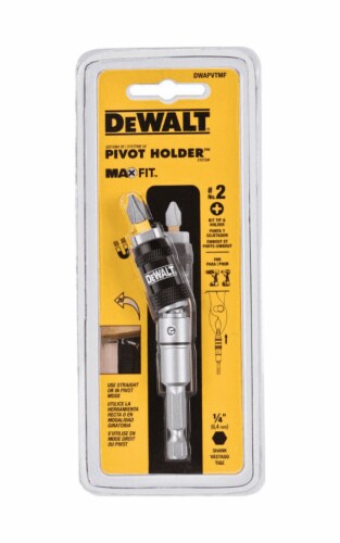 DeWalt MAXFIT Phillips #2 Pivot Holder Bit and Holder Set S2 Tool Steel 2  pc. - Total Qty: 3;, Case of: 3 - Kroger