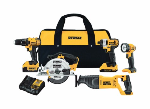 DeWalt 20V MAX 20 volt Cordless Brushed 5 tool Combo Kit Total Qty 1 Count of 1 Fred Meyer
