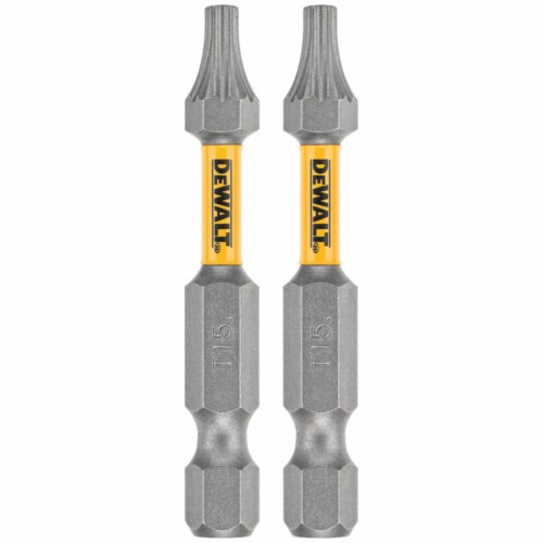 DeWalt MAXFIT Torx T15 x 2 in. L Power Bit S2 Tool Steel 2 pc. - Total Qty:  1; Each Pack Qty:, Count of: 1 - Fred Meyer