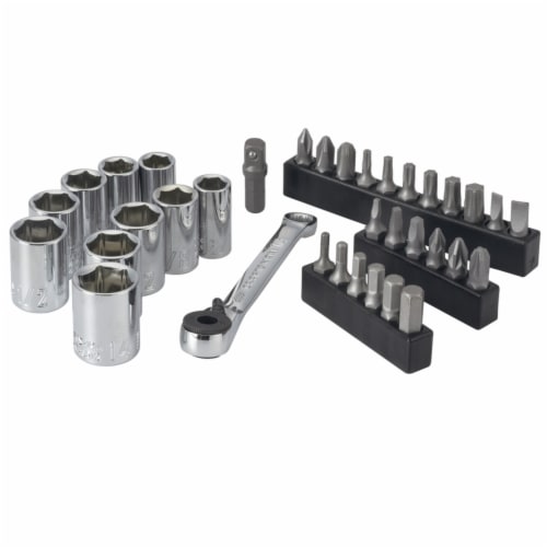 Craftsman Metric and SAE Ratcheting Bit Driver Set, 35 pc