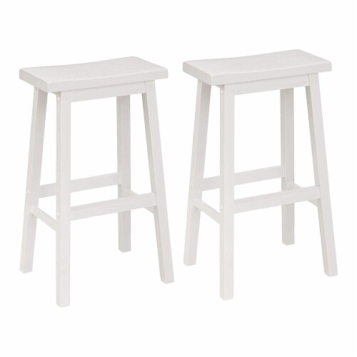 PJ Wood Saddle Seat 29 Inch Kitchen Table Bar Counter Stool